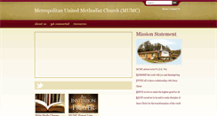 Desktop Screenshot of metropolitanumc.net